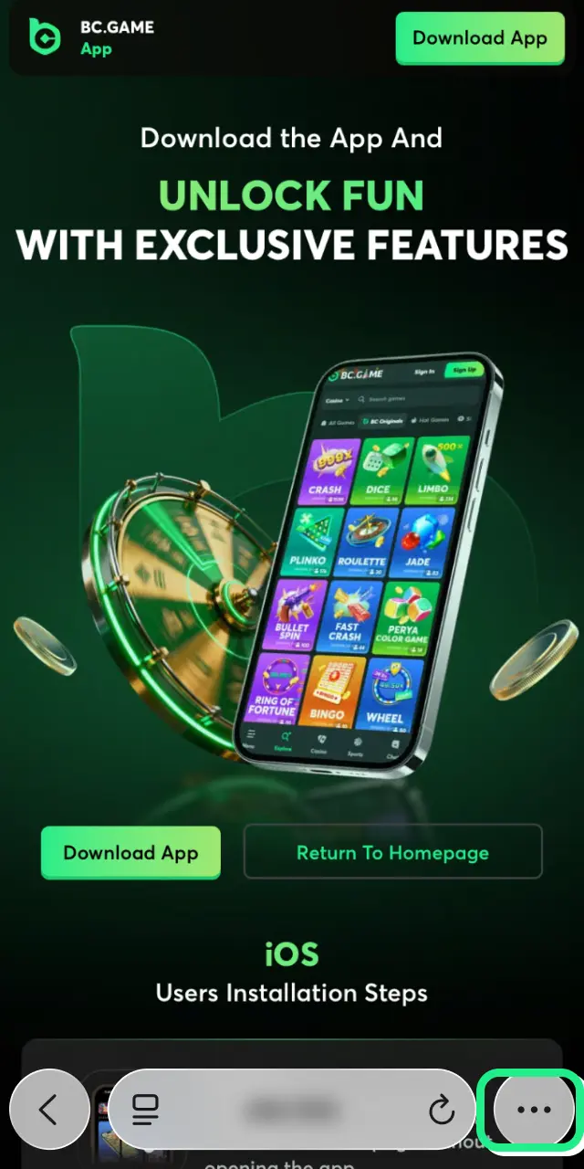 bc game app ios launch safari
