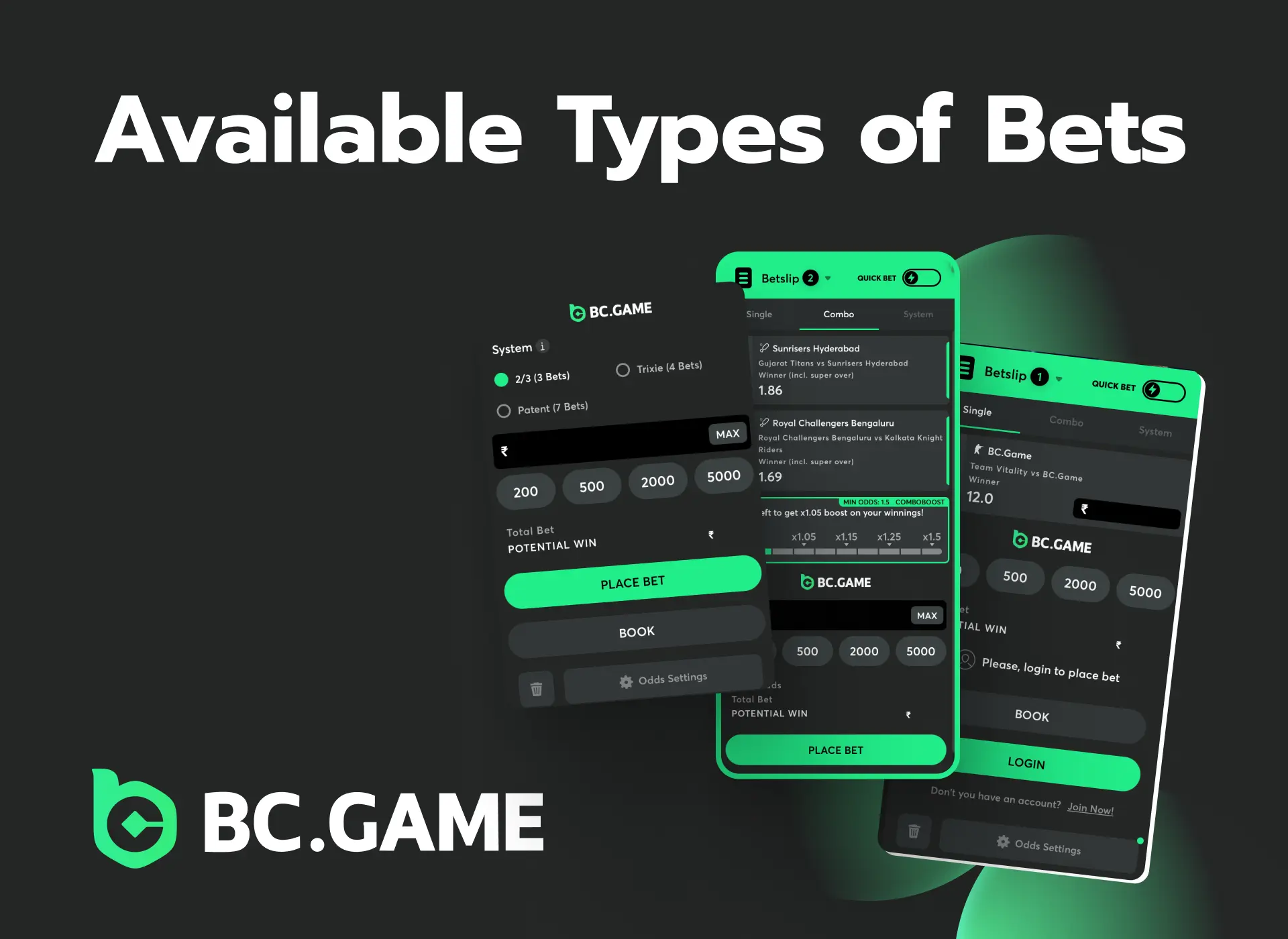 bc game main types of bets