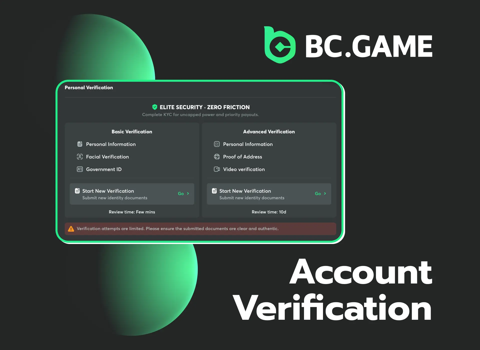 bc game verification